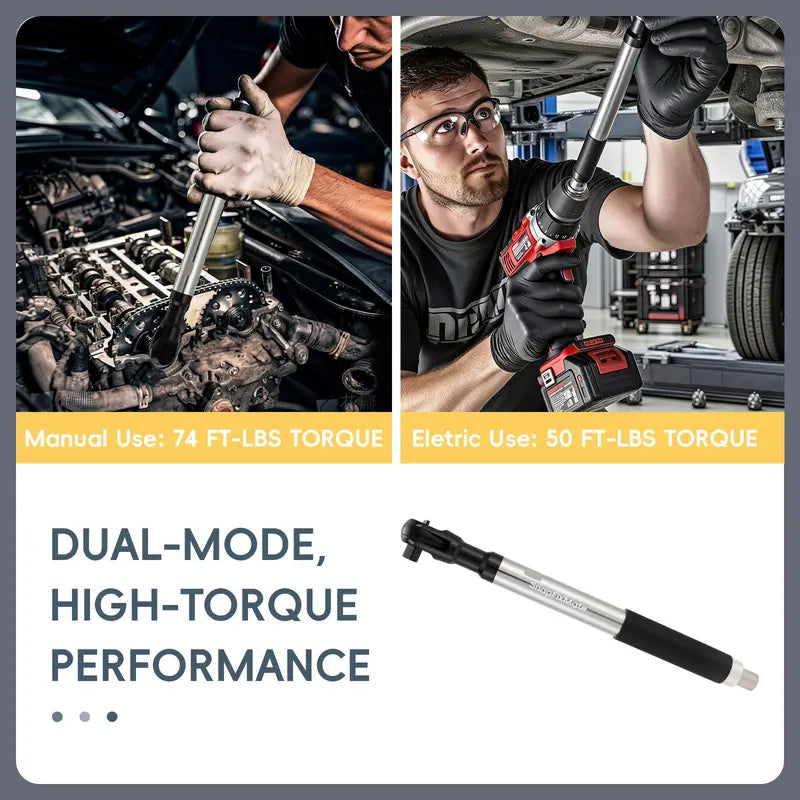 1/2in Wrench Extend Rod, Ni Cr Alloy Steel Multifunctional Universal Wrench Extender, Compact Size and Lightweight Design, for Fastening Tasks,SnapFixMate