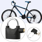 110 dB Alarm Hanging Padlock, Outdoor Stainless Steel Door Lock with Alarm and 3 Keys, High-Security Padlock for Garages, Fences and Storage Units, Heavy Duty Lock