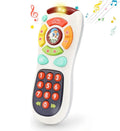 Baby Remote Control Toy, 20 Unique Learning Remote Buttons, Plays Baby Music Tunes, Flashing Lights, Early Educational Baby Christmas Birthday Stuffer, back to school [Sold 613 units]