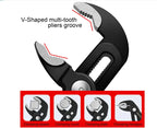 Groove Joint Pliers Set (4/5/7 in) – Fast Adjustable V-Jaw Mechanic Tool with Quick Release & Rubber Grip, Pipe Fitting Hand Tool for Home Repair, Plumbing
