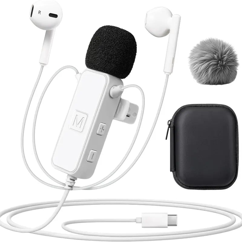 Sound Card Karaoke Headset with Real-Time in-Ear Monitoring & Microphone, 7 Sound Effects Voice Changer, Live Broadcasting Equipment, 2 Modes Live Streaming Sound Card & Wired Earbuds, USB, Smartphone, Audio, Electronic（sold:841）