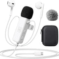 Sound Card Karaoke Headset with Real-Time in-Ear Monitoring & Microphone, 7 Sound Effects Voice Changer, Live Broadcasting Equipment, 2 Modes Live Streaming Sound Card & Wired Earbuds, USB, Smartphone, Audio, Electronic（sold:841）