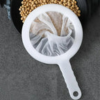 Ultra Fine Mesh Strainer Nylon Food Juice Strainer Yogurt Mesh Sieve Plastic Mesh Colander with Handle Mini Brine Shrimp Separation Net for Kitchen Utensils