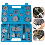 22-Piece Heavy-Steel Disc Brake Caliper Tool Set, 1045 Steel Corrosion-Resist Powder-Coated Brake Repair Wind Back Kit, Right-Left Handed, Fits Most American/European Cars, for DIY Owners（1,000+ sold）