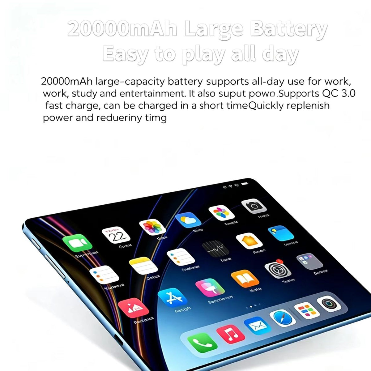 2026 iPad Air Pro 12 Inch Tablet | 20000mAh Big Battery，Global Version 12" Android 16 Tablet, Snapdragon 8 Gen3（1,000+ sold）