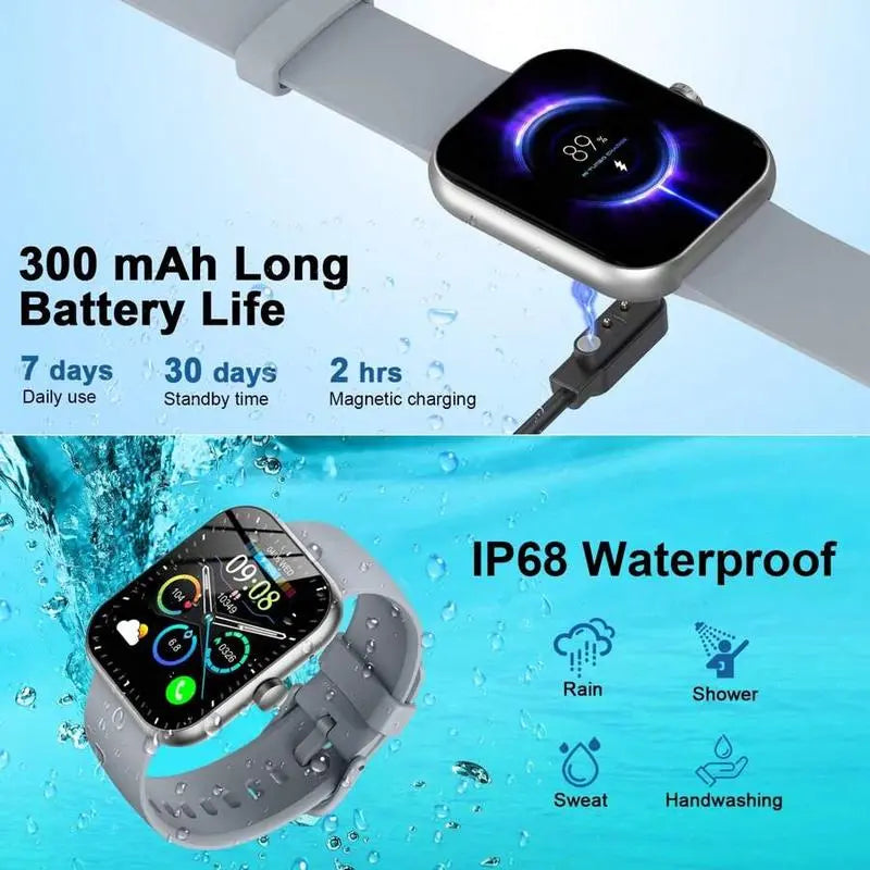 Z49 Smartwatch with Fitness Tracker, Sleep Monitor, Pedometer, Stopwatch for Fitness Enthusiasts, Holiday Gift, Wearable Device [Sold 683 units]