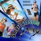 Smart Glasses - Wearable Bluetooth Audio Glasses with Voice Assistant & Touch Control, Open-Ear Speakers & Mic for Hands-Free Calls, Anti-UV Lenses, Smart Sunglasses, Suitable for Running, Driving, and Outdoor Activities, Wireless Audio Glasses