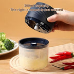 Electric Garlic Chopper Rechargeable Wireless Mini Food Processor One Touch Operation Splash Proof Lid for Chopping Garlic Onion Ginger Meat Baby Food Smoothies Blue Kitchen Utensils Dispensers Oil Cordless Cutting
