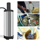 Portable Submersible Fuel Transfer Pump, DC 12V, Lightweight Small Size, Easy to Install, 3m Wire, Suitable for Water, Coal Oil, Kerosene