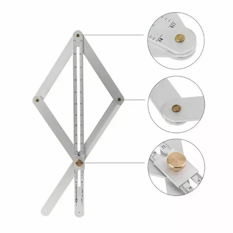 New Premium Corner Angle Finder, Stainless Steel Protractor Digital Angle Finder with Scales, Miter Saw Bevel Gauge and Corner Angle Finder for Woodworking