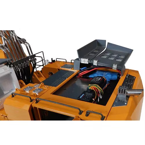 4DRC Alloy Remote Control Excavator Toy Car 1/14 Scale RTR Simulation Electric Excavator Engineering Vehicle