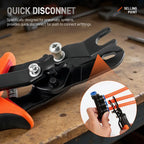 Air Hose Connector Removal Tool Push-to-Connect Fittings Disconnect Pliers for Automotive Pneumatic Air Line Repair Quick Release Fitting Pliers PVC One-Hand Operation Compact Design