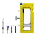 Hinge Door Lock Hole Positioner Kit Set, Hinge Door Lock Installation Kit, Mortiser Template Holder Orifice Locator, Door Hardware Tool, Hinge Router Template, Hinge Router Guide  [Sold 1000+ units]