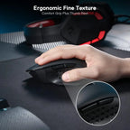 Redragon M656 Gainer Wireless Gaming Mouse, 4000 DPI 2.4Ghz Gamer Mouse w/ 5 DPI Levels, 7 Macro Buttons, Red LED Backlit & Pro Software/Drive Supported, for PC/Mac/Laptop,summerwins
