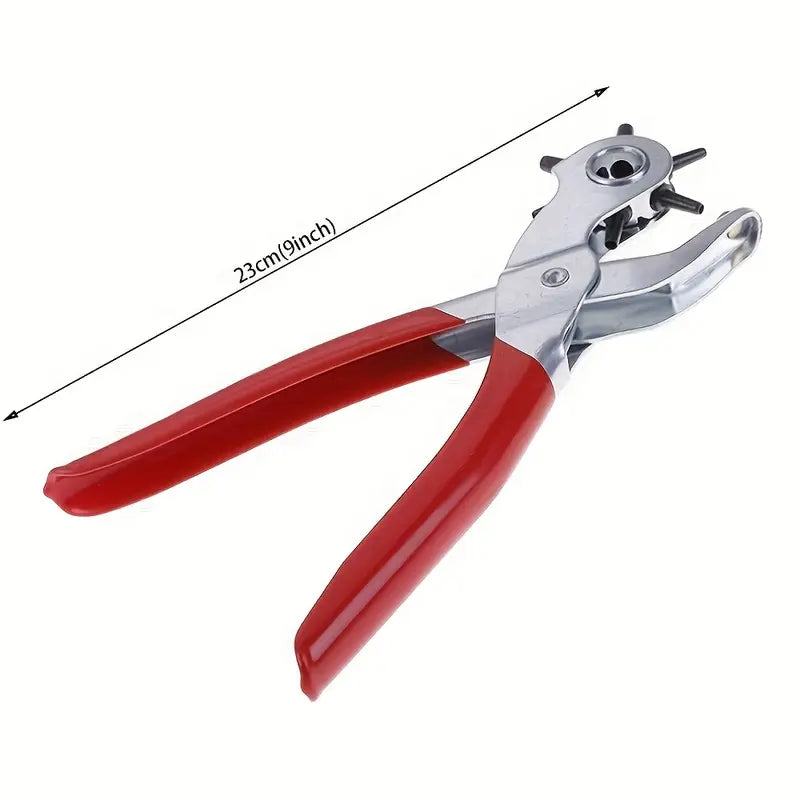 Belt Punch Pliers - Specialty Hand Tool with Smooth Hole Puncher, DIY Tools for Belt Perforation, Home Leather Projects, Father's Day Gift