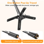 2026 Upgraded 4-in-1 Magnetic Selfie Stick with Remote for Smartphone, Cellphone, Mobile Device, 360° Rotatable, Extends to 25in, Transforms into Mini Tripod, Camera Grip, Handheld Stabilizer, Phone Stand, Camera Stand, Tripod for iPhone [Sold 573 units]