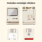 Retro Macintosh Mini Computer Desktop Clock - USB-Connected Unique Design Table Ornament, Room Decor, Home Accessory, Boyfriend Birthday Gift (2026 Advent Calendar Inclusion) [Sold 274 units]