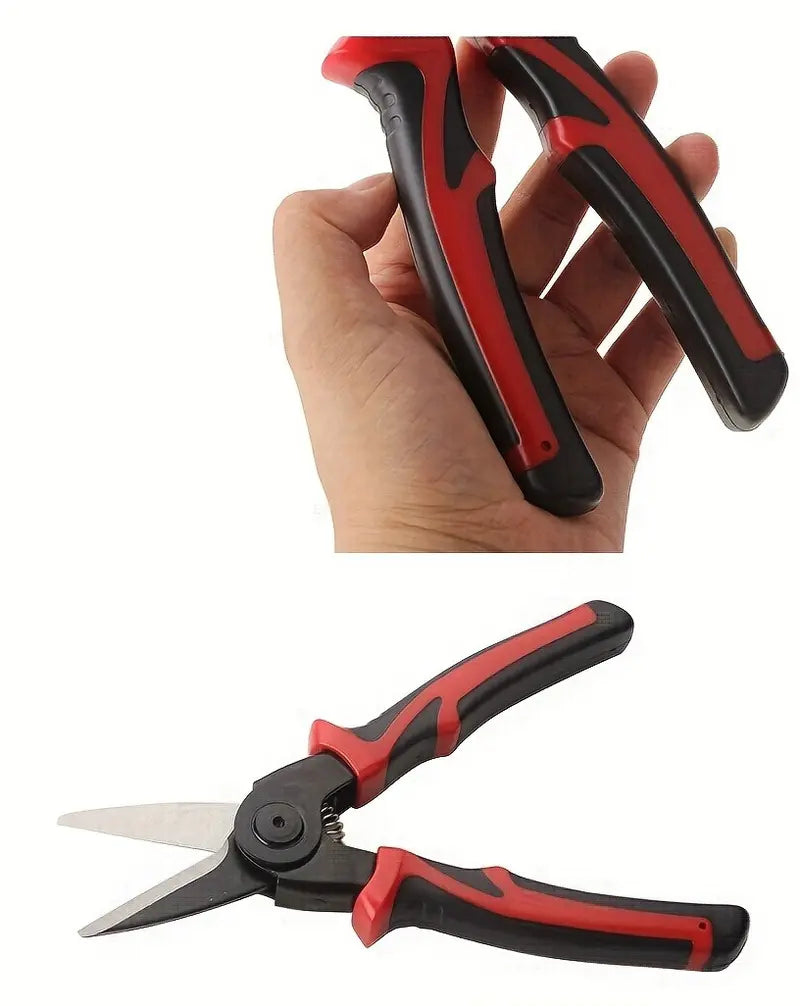 5-in-1 Multifunctional Interchangeable Pliers Set Wire Stripper Cable Crimping Pliers Lineman Pliers Cable Cutter Electrician Scissors Hand Tools Heavy Duty Hardware Industrial Portable