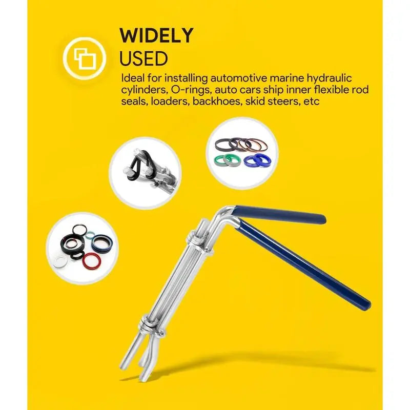 Hydraulic Seal Installation Tools - 3 Pack U-Cup Rod Seal Installation Tool Kits with Upgraded Seal Twistor for Hydraulic Cylinder Piston Repair,（1,000+ sold）