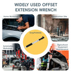 1/2in Wrench Extend Rod, Ni Cr Alloy Steel Multifunctional Universal Wrench Extender, Compact Size and Lightweight Design, for Fastening Tasks,SnapFixMate