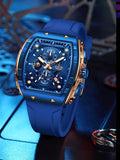 Men's Sporty Waterproof Quartz Watch, Quartz Analog Wristwatch, Fashionable Luminous Watch with Calendar Display for Party, Daily Clothing Decor, Trendy All-match & Exquisite Watch for Gift with Box
