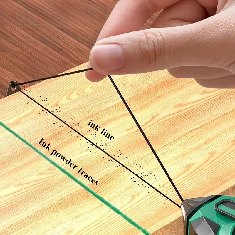 30m/98ft Snap Line Tool, Woodworking Chalk Line, Hand-Crank Quick Rewind, Shatterproof Layout, Measuring Instrument, Measuring & Marking Tool, Measuring Tools for Construction, Workshop, Home Renovation & DIY Enthusiasts