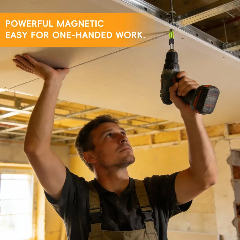 【DealsForYouDays】SEESE Strong Magnetic Screw Ring: 1/4 Inch/ 6.35 mm Universal Magnetic Screw Holder - Removable Magnetic Screwdriver Drill Bit Holder for Hex Screwdriver and Power Bits