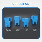 4 PCS Car Brake Line Clamp, Car Brake Oil Line Plug Tool, Brake Line Plug Automatic Fluid Stop Clamp Set, Universal for Most Cars (Blue)（1,000+ sold）