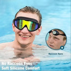 Anti-fog Swimming Goggles, Anti-UV Swimming Goggles, Swim Glasses for Men Women Youth, Water Sports Equipmen