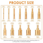 12pcs Diamond Drill Bit Set for Glass, Marble & Stone - 6-35mm Hole Saw Kit with Hand Tools, Granite, Tile, Ceramic#fathersdaygift