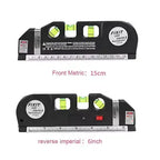 Multifunctional 4-in-1 infrared laser level 2.5m tape measure electronic laser level