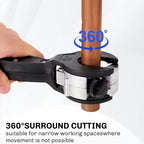 Ratchet Pipe Cutter Tool, Ratcheting Pipe Cutter, One Hand Quick Cutting, Cuts Stainless Steel Copper Aluminum, Suitable for Home Work, 5/16-1-1/8 Inch, Hardware, Hand Tools