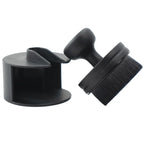 Tire Shine Applicator Brush, Automotive Tire Dressing Applicator Brush, Storage Stand Included for Detailing and Car Wash Kit, Black, 2.3 Inch Diameter