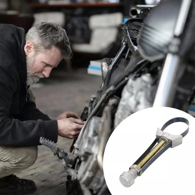 New Adjustable Diameter Auto Oil Filter Removal Strap Wrench, Car Tools, Car Accessories, Strap Wrench Oil System Tools & Equipment