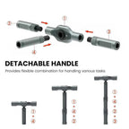 24 in 1 DIY Screwdriver Set,1 Set Switchable Screwdriver Shape Magnetic Screwdriver,Compact and Portable Ratchet Screwdriver Set,Multifunctional Drill Bit Set,Detachable T-shaped Ratchet Handle Hardware,Precision Screwdriver Tool Kit,Home Repair Tool Box