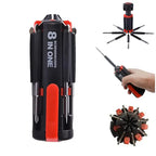 【Summerwins】JOYTUTUS 8-in-1 Multi-Tool Screwdriver Kit with Worklight & Flashlight, Portable Professional Tool for Home & Car, Multi-Tool Screwdriver Sets