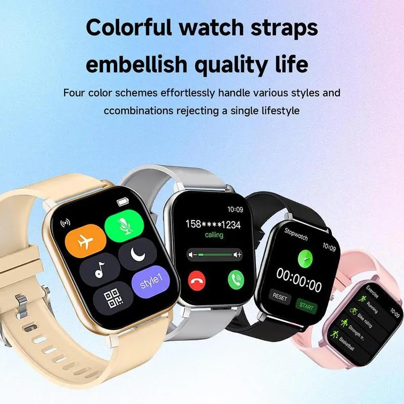 Erun 1.83-Inch HD Smartwatch, Wireless Smart Watch, Sporty Digital Watch, Sports Tracking Smartwatch with Bluetooth Calling and Weather App, Compatible with Android and iOS