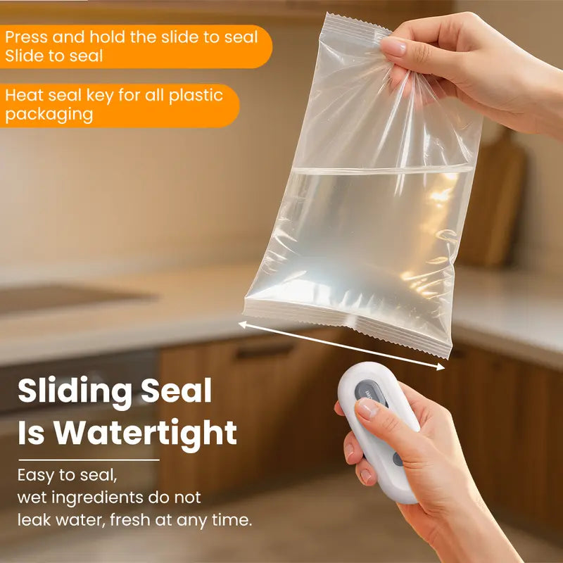 IMOLI New 4 in 1 Mini Sealing Machine Snack Bag Portable Beer Bottle Opener Built-In Cutter USB Rechargeable Plastic Heat Sealer for Food Storage Magnetic Design Home Kitchen Pet Supplies Camping