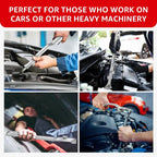 Sturdy Steel Wrench Extender Tool Bar - 1/2" Square Hole, Anti-Rust Coating, Wrench Adapter Multitools & Accessories, Enhanced Leverage & Accessibility[Sold 1000+ units]