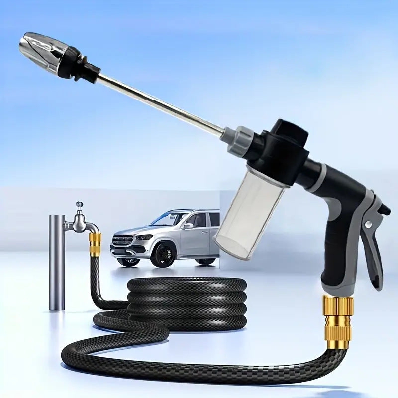 Multifunctional Extended Rod High Pressure Water Gun Home Use For Car Wash And Plant Watering