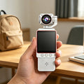 4K HD Pocket Action Camera with 270° Rotating Lens & Anti-Shake - Portable Vlog Camcorder with WiFi & Noise Reduction for Outdoor Sports, Cycling, and Travel [Sold 554 units]