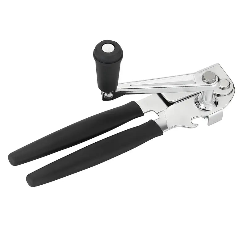 Manual Can Opener with Soft Handles,Commercial Can Openers Heavy Duty, Ergonomic Easy-Turn Crank for Seniors,Industrial Can Opener for Restaurant