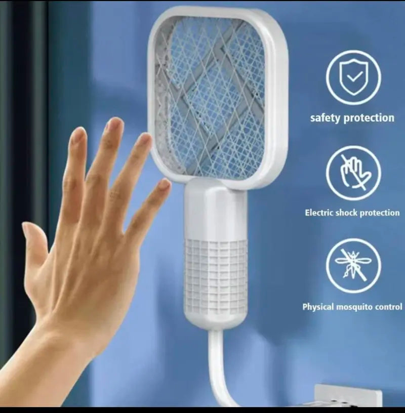 USB Mini Portable Mosquito Zapper – 2-in-1 Bug Killer Bat with UV-A Light Protector, USB-Powered LED Lamp Indoor Mosquito Trap, Compact Travel-Friendly Design, Quiet Effective Operation, Ideal for Bedroom, Camping & Office Use