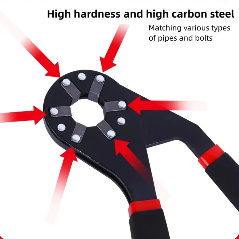 Bionic Self-Adjusting Wrench, Adjustable Wrench, 14-in-1 Multifunctional Universal Wrench with Anti-Slip Handle, High-Torque Portable Tool for Car & Bicycle Repair [Sold 667 units]