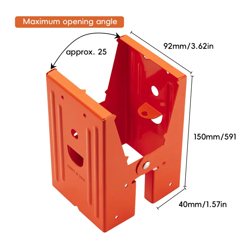 GJANSH 2Pcs Heavy Duty Sawhorse Brackets with Down Clamp – Adjustable Fast Fixed Clip for Woodworking, DIY Projects & Jobsite Cutting. Secure Connector for 2x4 Lumber.