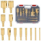 12-Piece Multi-Size Diamond Abrasive Drill Bit Set - Ceramic Drill Bits, Power Tool Accessories with 0.24in-1.38in (6mm-35mm) Inches/MM Sizing for Tile, Porcelain, Marble, Glass Cutting [Sold 706 units]
