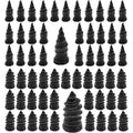 60PCS Tire Repair Rubber Nail, Vacuum Tire Repair Kits Spiral Rubber Nails, Tire Screw Plug Fast Tool Self Service Tire Repair Nail for car, Motorcycle, Truck, Tractor Tire Puncture Repair  [Sold 1000+ units]