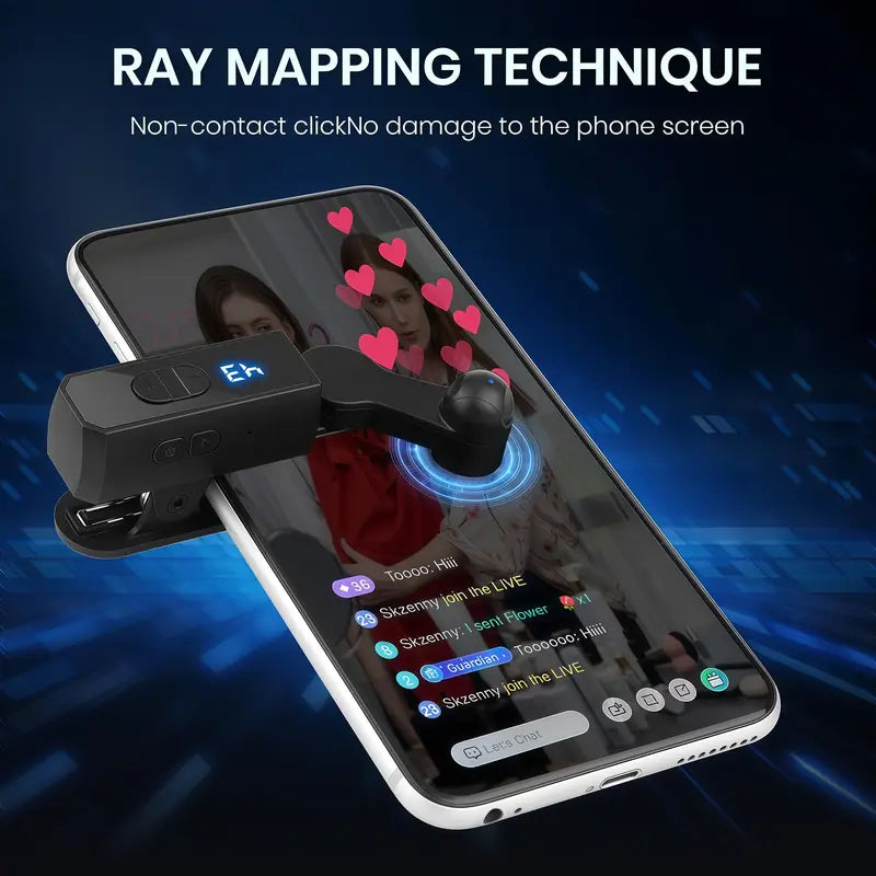 Rechargeable version Automatic Clicker - Auto Clicker Speed Tool – Fast Screen Tap Simulator for Smartphones and Controllers | Smart Trigger for Shopping, Rewards, Live Broadcast Likes and Tasks Portable Selfie（sold：945）