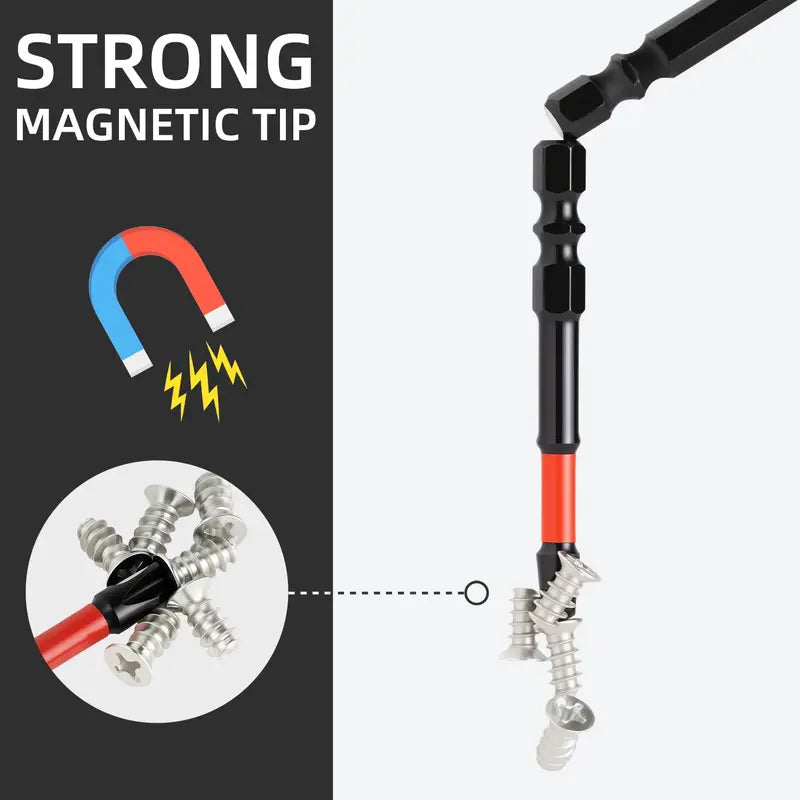 FPH2 Impact Screwdriver Bit Set for Electricians, S2 Steel 65mm & 110mm, 1/4 Inch Hex Shank Magnetic Cross Slot Screw Driver Drill Bits Used on Circuit Breakers   [Sold 1000+ units]