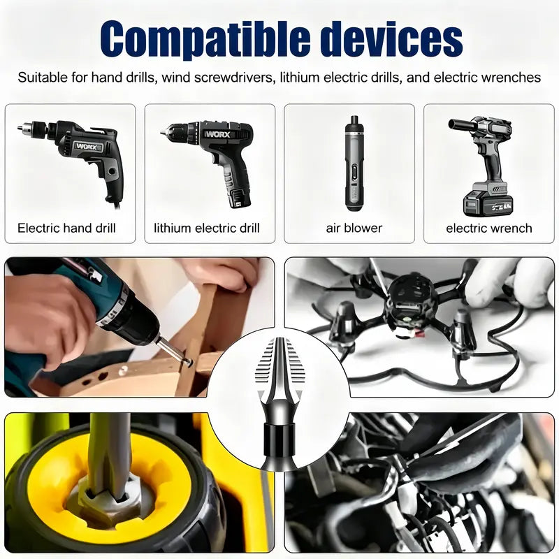 K5 anti-slip screwdriver bits, K5 impact-resistant anti-slip screwdriver bits, strong magnetic screwdriver bit set; suitable for home repairs and DIY; power screwdriver bit set; power tool accessories.